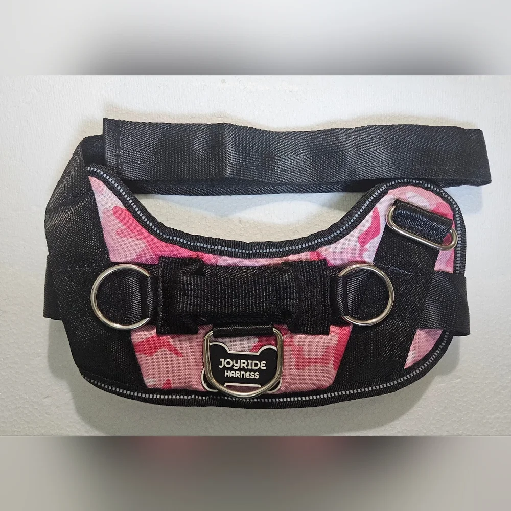 🩷Joyride Dog Harness S PINK CAMO‎ New Adjustable Reflective Padded Handle💜